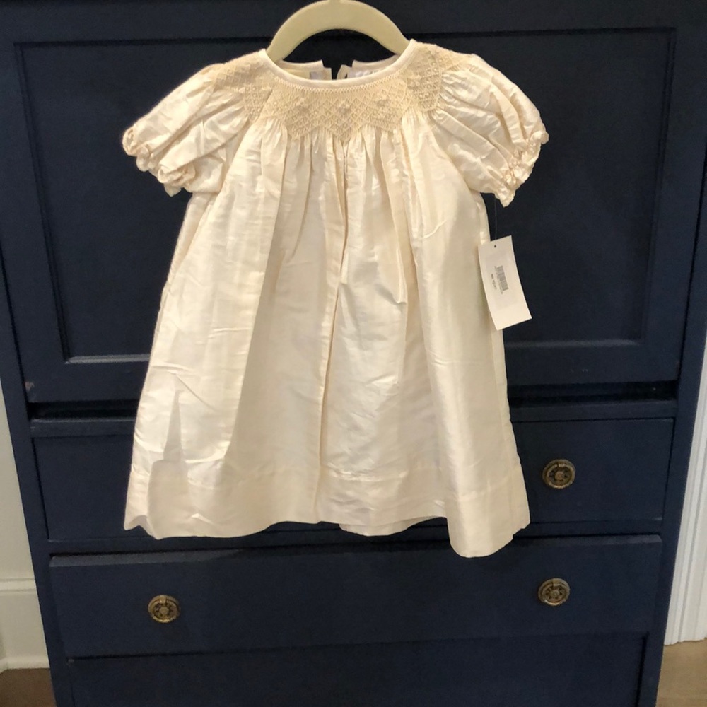 COPY - Le’ Za Me Children’s smocked silk dress